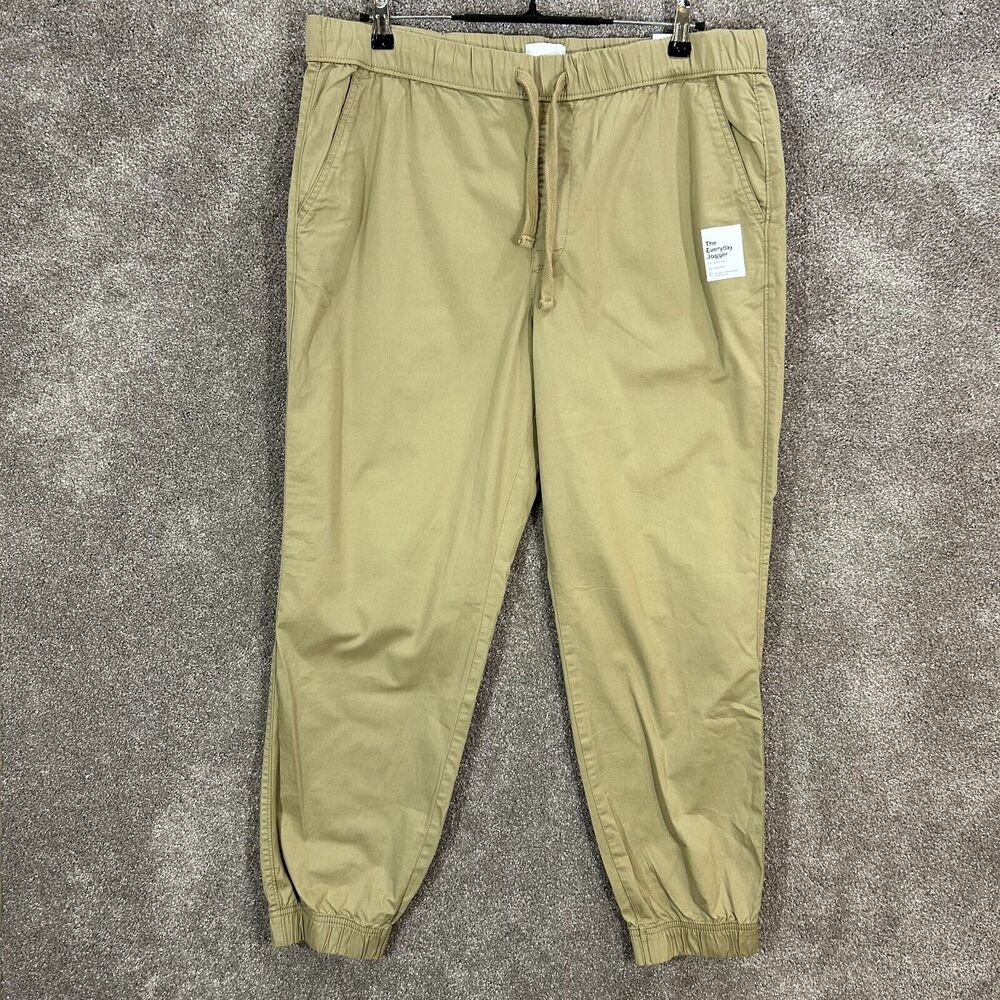 Sonoma‎ Joggers Pants Mens Large Brown Drawstring Everyday Jogger Measures 37x29
